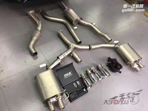 大宇車迷站 奧迪A4L升級(jí)RES全段閥門排氣系統(tǒng)