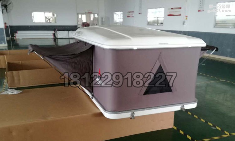 硬殼車頂帳篷白殼灰圍外貿(mào)尾單直撐式手動車頂帳篷