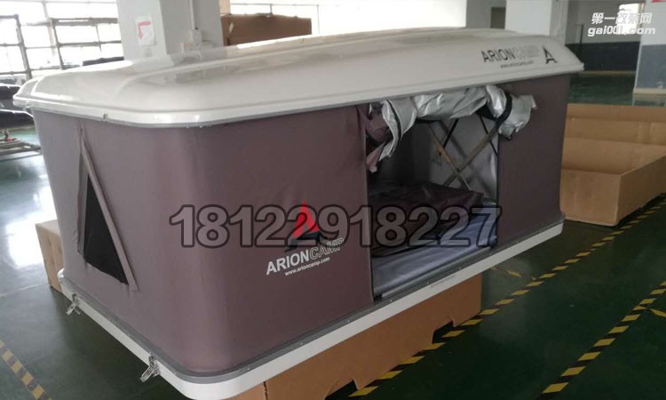 硬殼車頂帳篷白殼灰圍外貿(mào)尾單直撐式手動車頂帳篷
