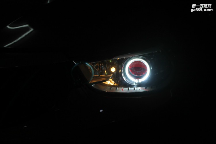 中華V3改裝大燈改裝Q5雙光透鏡氙氣燈 天使眼惡魔眼