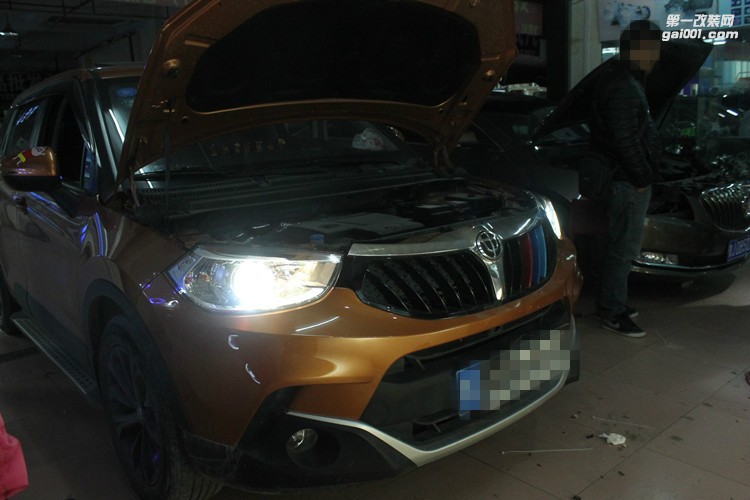 中華V3改裝大燈改裝Q5雙光透鏡氙氣燈 天使眼惡魔眼