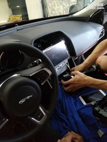 原車有顯示屏的車主看過來！捷豹XE原車屏升級凱立德手寫導航軌跡倒車記錄儀汕頭車韻汽車音響
