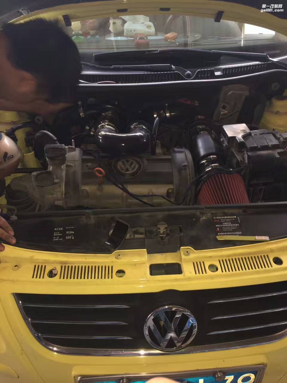 大眾POLO 汽車(chē)進(jìn)氣配件 提升動(dòng)力改裝 鍵程離心式電動(dòng)渦輪增壓器LX3971案例