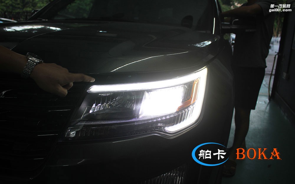 廣州舶卡汽車照明，探險(xiǎn)者遠(yuǎn)光位改裝！