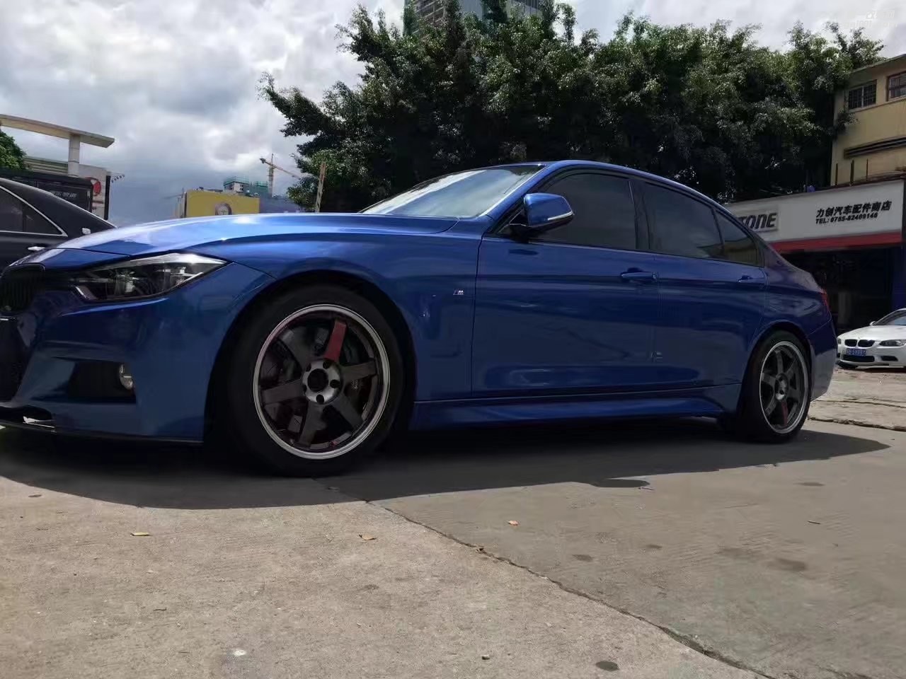 寶馬， 換 RAYS  TE37  完工！