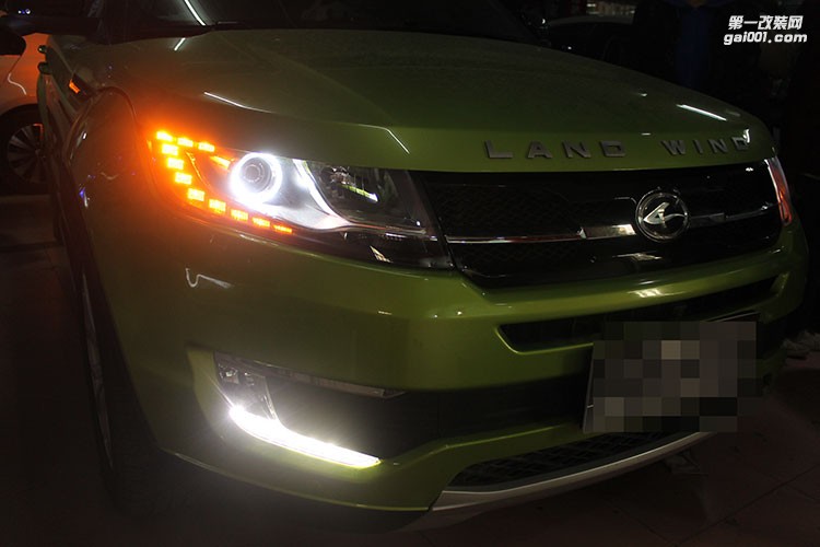 貴陽陸風(fēng)X7改裝大燈改裝雙光透鏡大燈 氙氣燈改裝天使眼惡魔眼