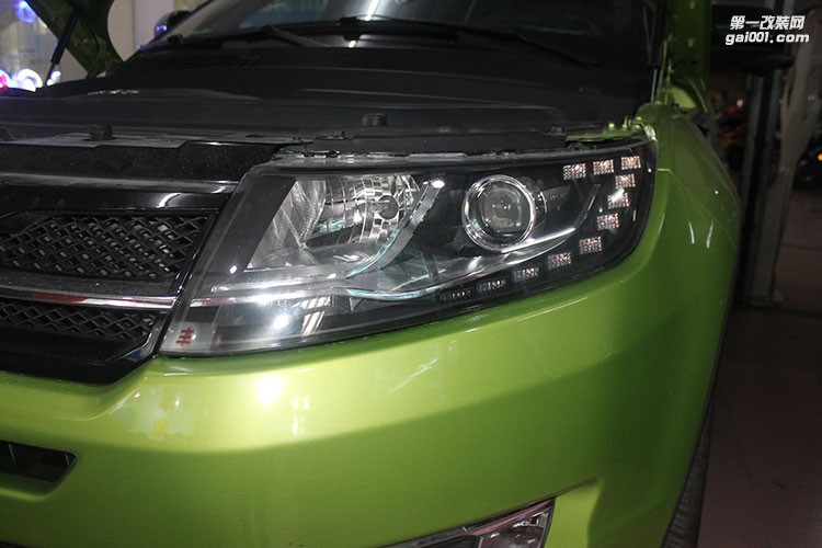 貴陽陸風(fēng)X7改裝大燈改裝雙光透鏡大燈 氙氣燈改裝天使眼惡魔眼