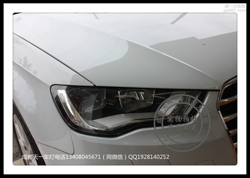 成都奧迪A3改車燈升級(jí)高配LED大燈總成日行燈成都奧迪改燈
