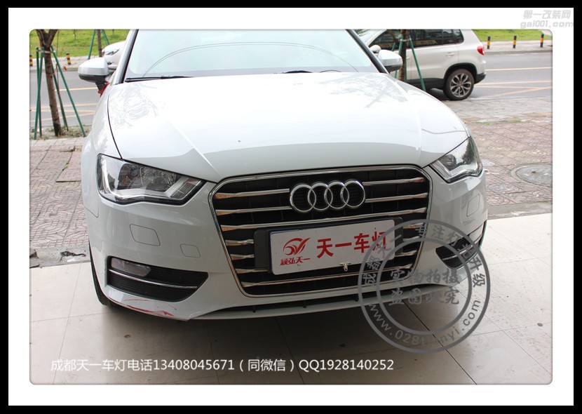 成都奧迪A3改車燈升級(jí)高配LED大燈總成日行燈成都奧迪改燈