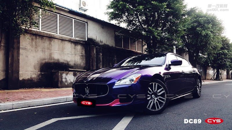 瑪莎拉蒂總裁 CYS鉆石鈷藍(lán) 汽車(chē)改色貼膜