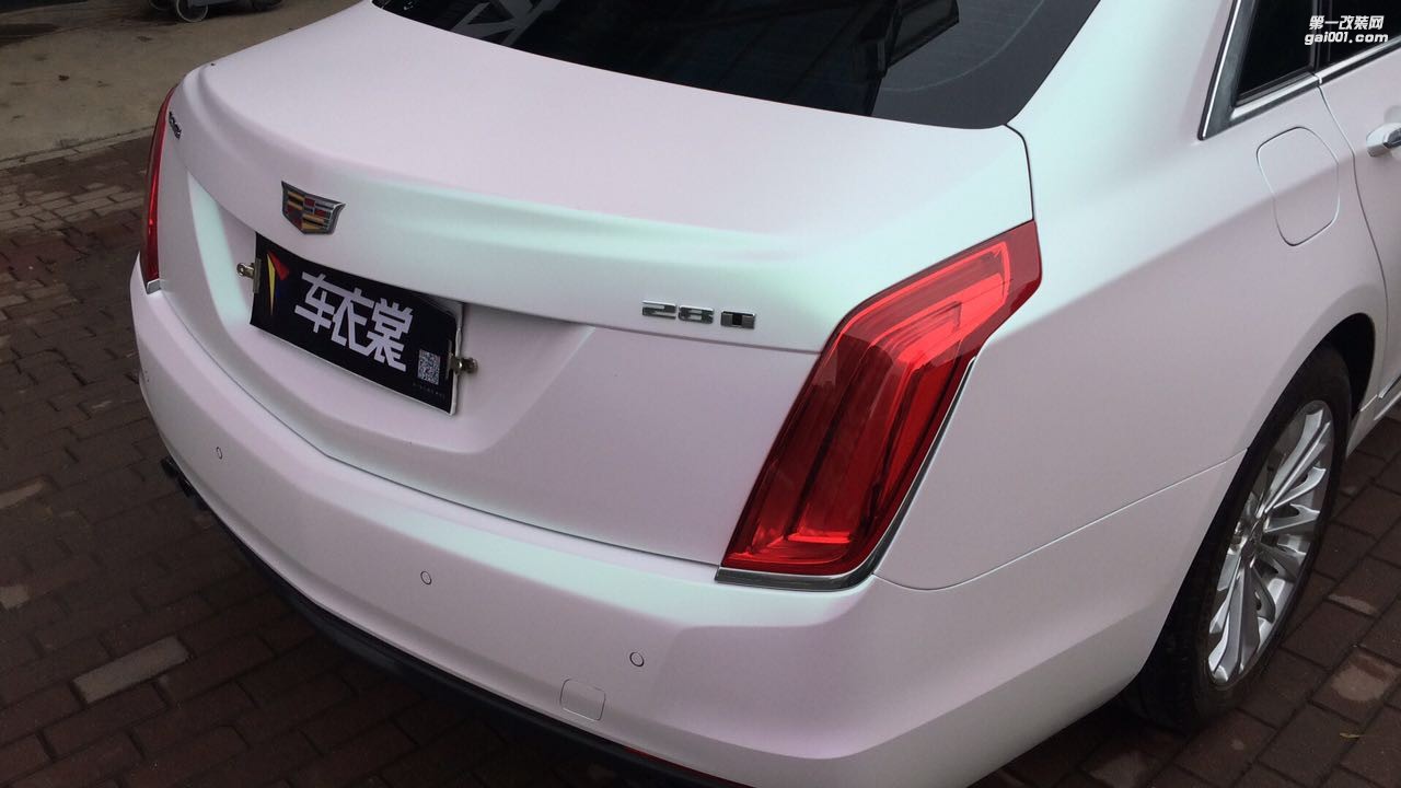 凱迪拉克CT6 CYS幻彩曙光白 MG05 汽車改色貼膜 18611722254 (58)