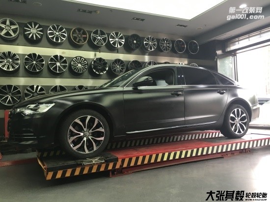 奧迪A6輪轂改裝升級(jí)R18  長(zhǎng)沙大張其轂