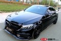 奔馳C200 CYS亮黑 G160 汽車改色貼膜 18611722254 (2)
