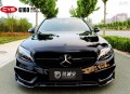 奔馳C200 CYS亮黑 G160 汽車改色貼膜 18611722254 (11)