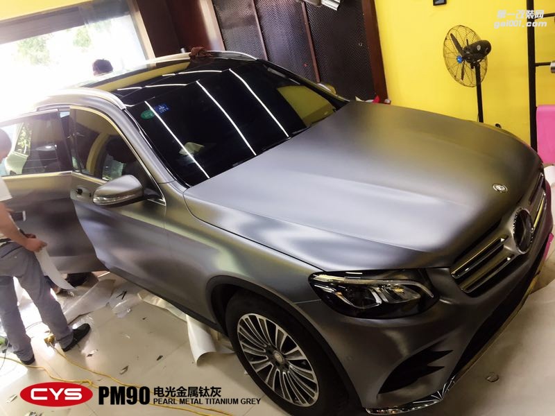 北京奔馳GLC260 CYS電光金屬鈦灰 PM90 汽車改色貼膜