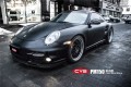 保時(shí)捷911 CYS電光金屬黑 PM150 汽車改色貼膜 18611722254 (5)