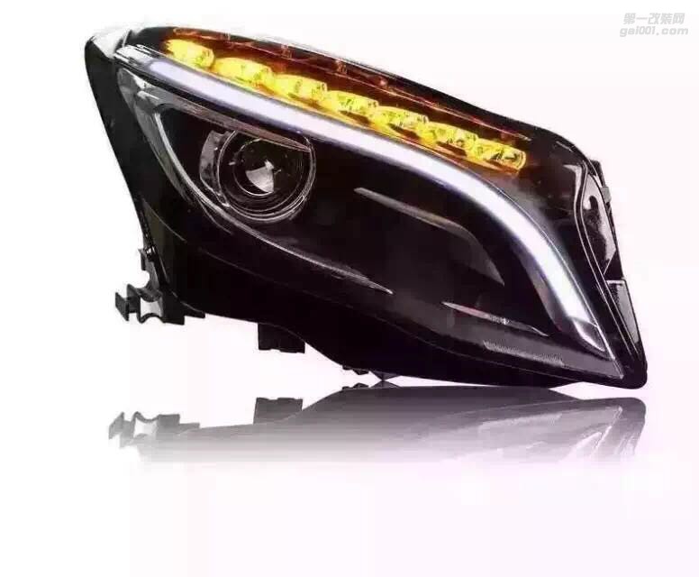 合肥极客灯改 奔驰GTA低配升高配全LED环绕山大灯