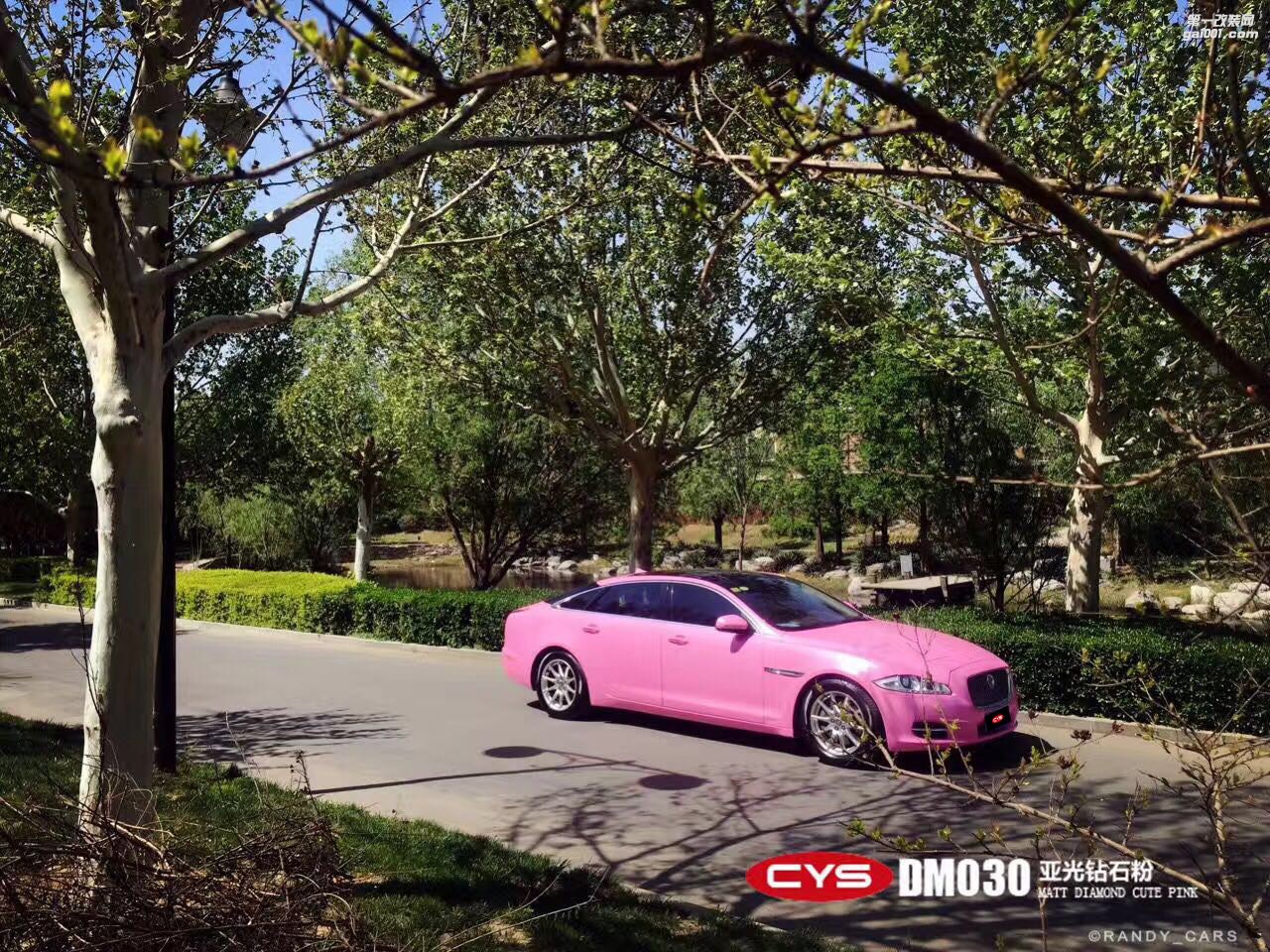 捷豹XJL CYS亞光鉆石粉 DM030 汽車改色貼膜 18611722254 (7)