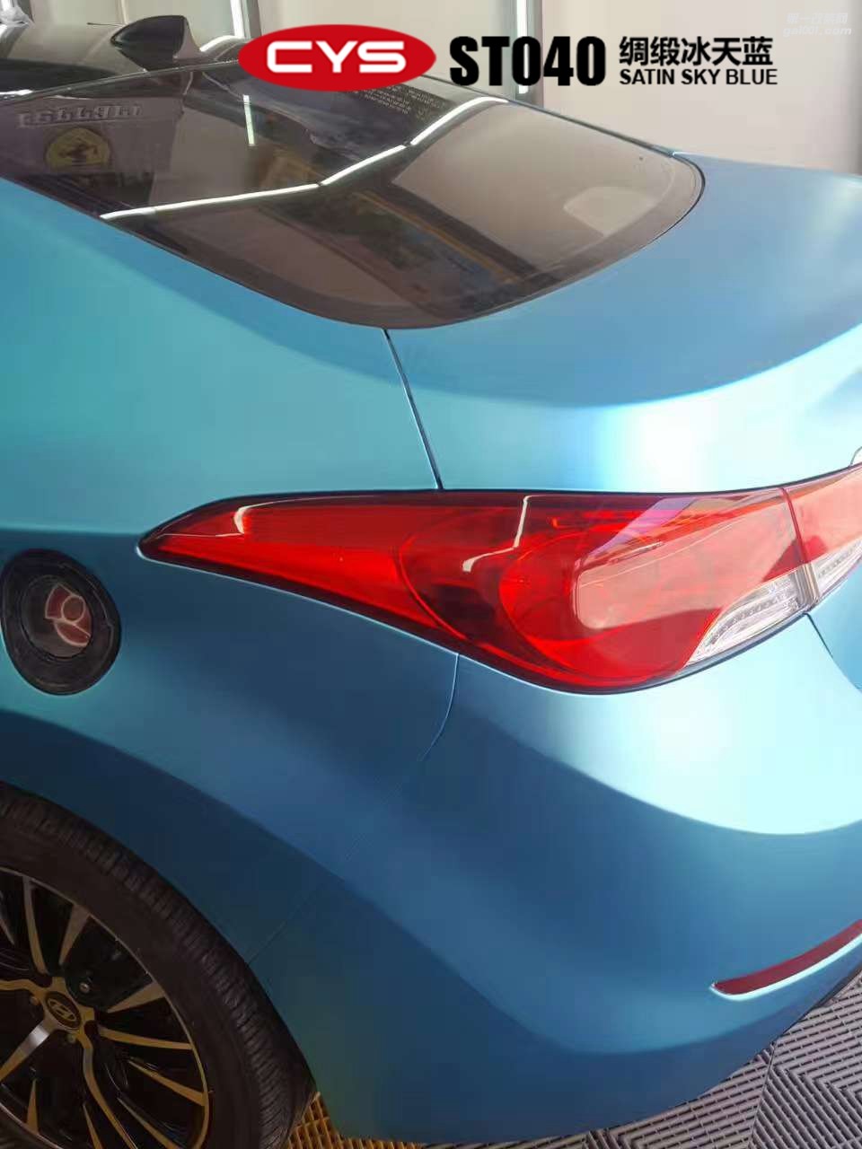 北京現(xiàn)代朗動(dòng) CYS綢緞冰天藍(lán) ST040 汽車改色貼膜