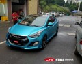 現(xiàn)代朗動 CYS綢緞冰天藍(lán) ST040 汽車改色貼膜 18611722254 (3)