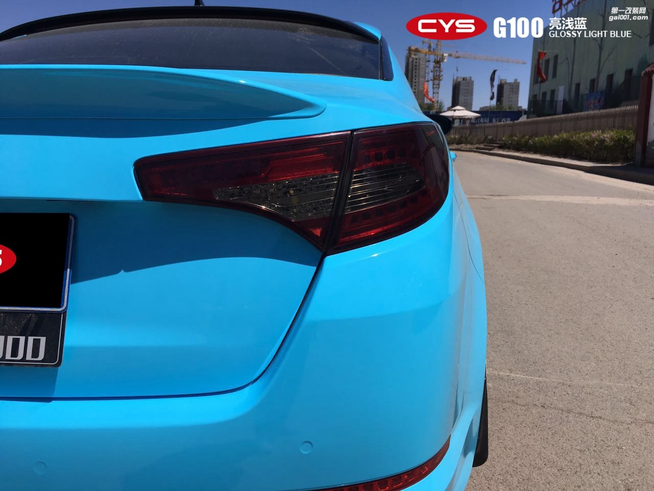 起亞K5  CYS亮淺藍(lán)  G100 汽車改色貼膜 18611722254 (6)