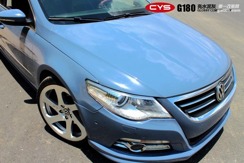 大眾CC CYS亮水泥灰 汽車改色貼膜 G180 18611722254  (13)