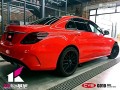 奔馳C200 CYS亮紅 G010　汽車改色 18611722254 (4)