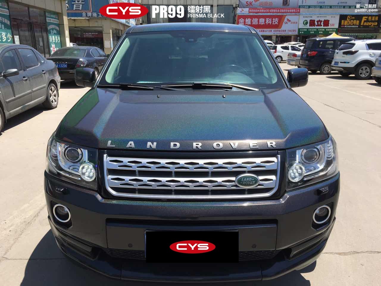 北京路虎神行2 CYS鐳射黑 PR99 汽車改色貼膜