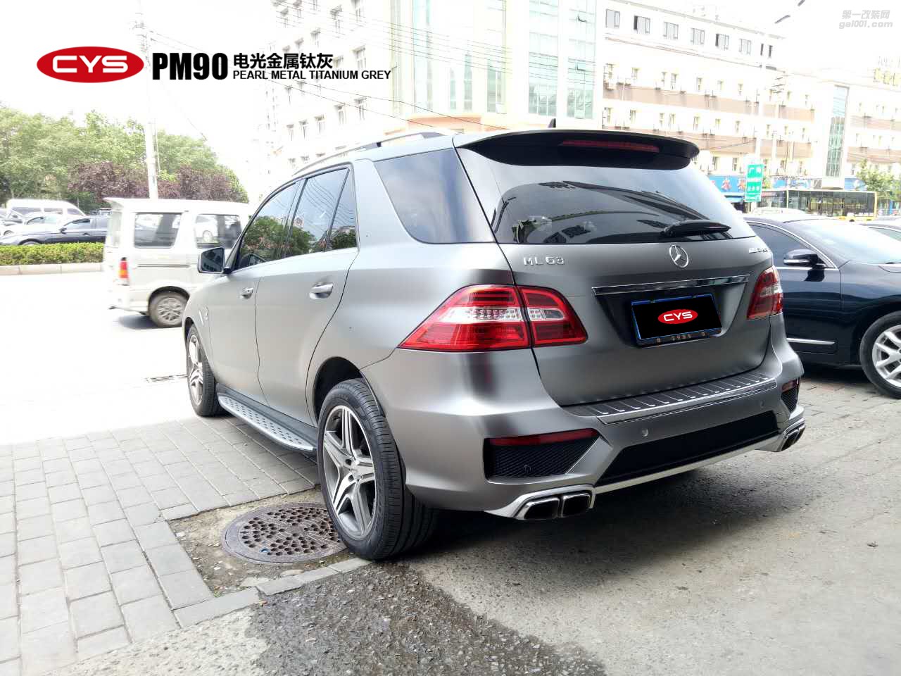 北京奔馳ML63 CYS電光金屬鈦灰 PM90汽車改色貼膜