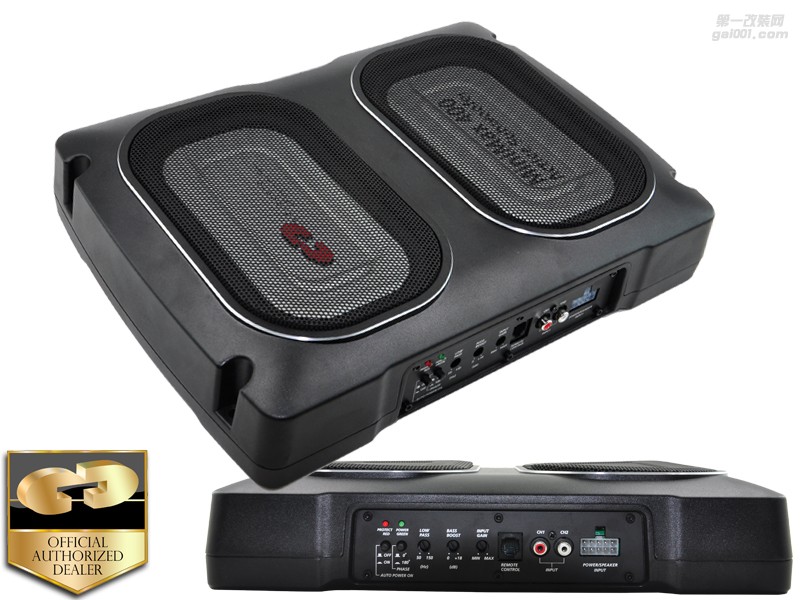 美國CDT西迪聲超薄有源低音炮MiniMax400車載備胎低音炮帶功放