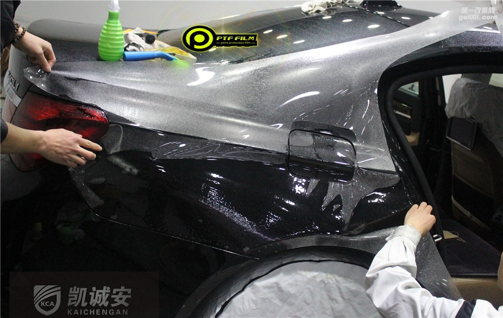 寶馬7系全車貼PTF透明膜效果圖