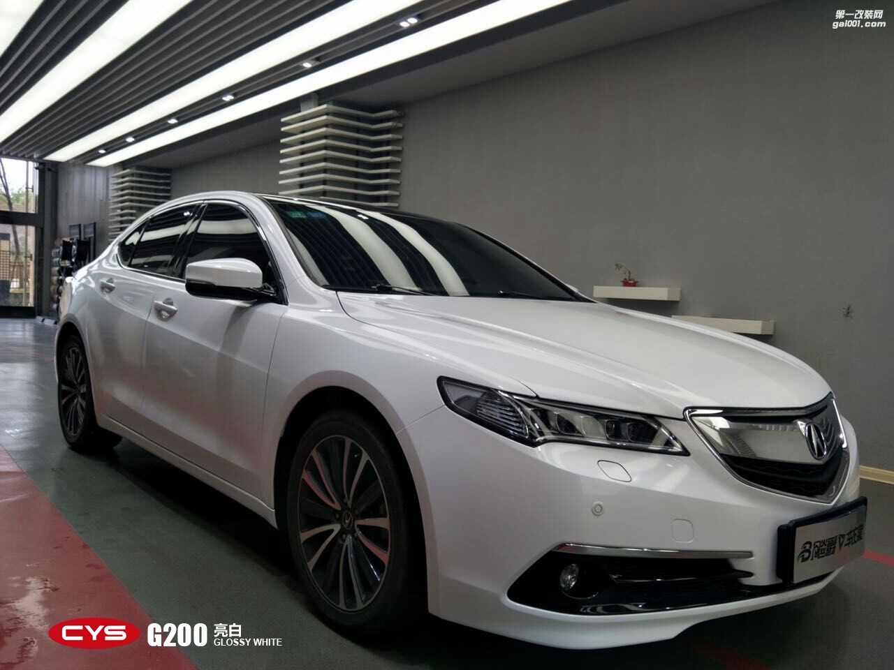 北京謳歌TLX CYS亮白 G200 汽車改色貼膜