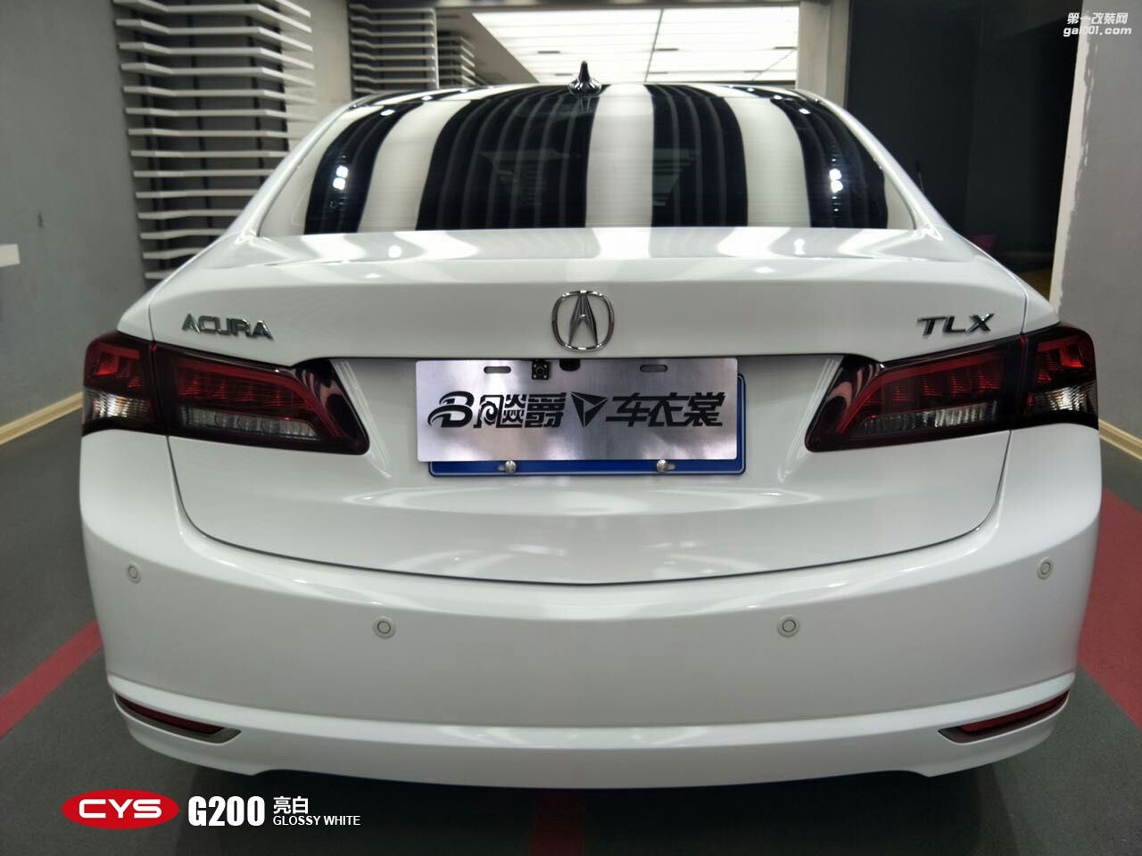 北京謳歌TLX CYS亮白 G200 汽車改色貼膜