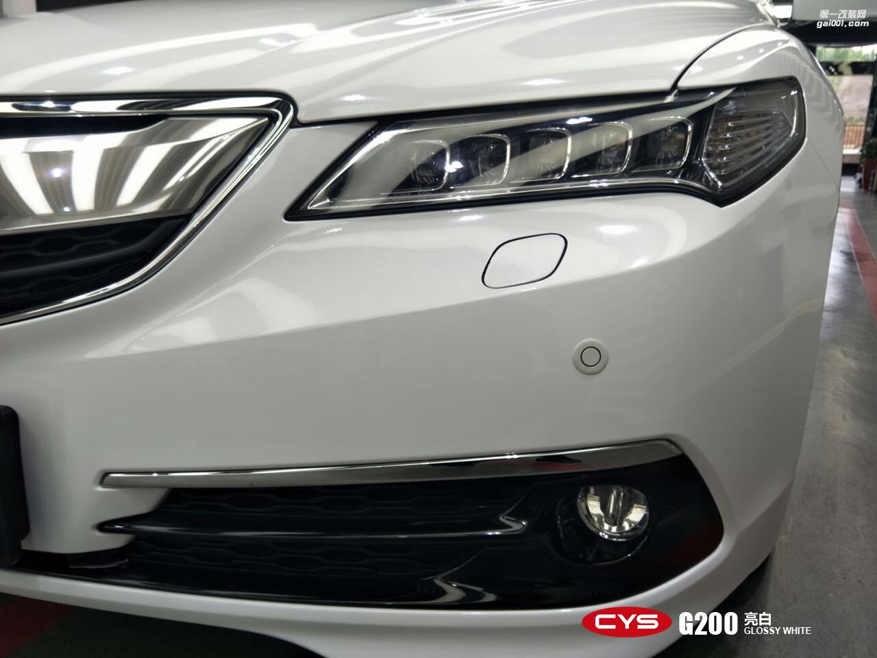 北京謳歌TLX CYS亮白 G200 汽車改色貼膜