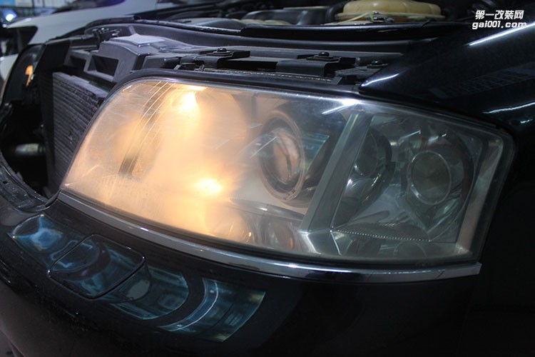 貴陽老款奧迪升級燈光 維修修復燈光 大燈翻新