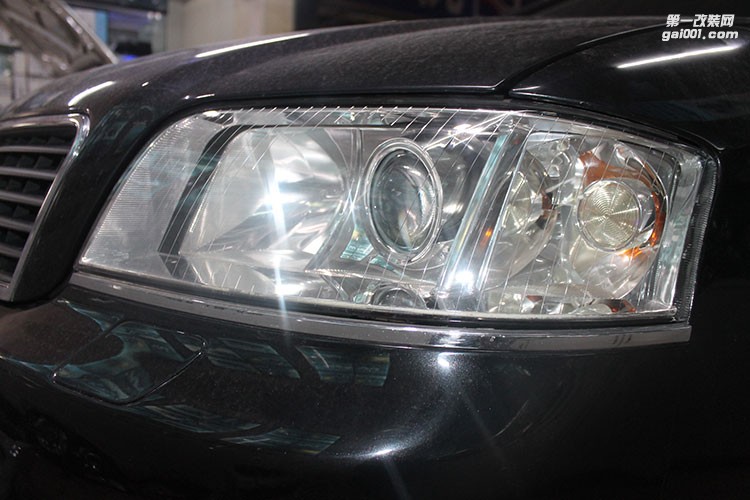 貴陽老款奧迪升級燈光 維修修復燈光 大燈翻新