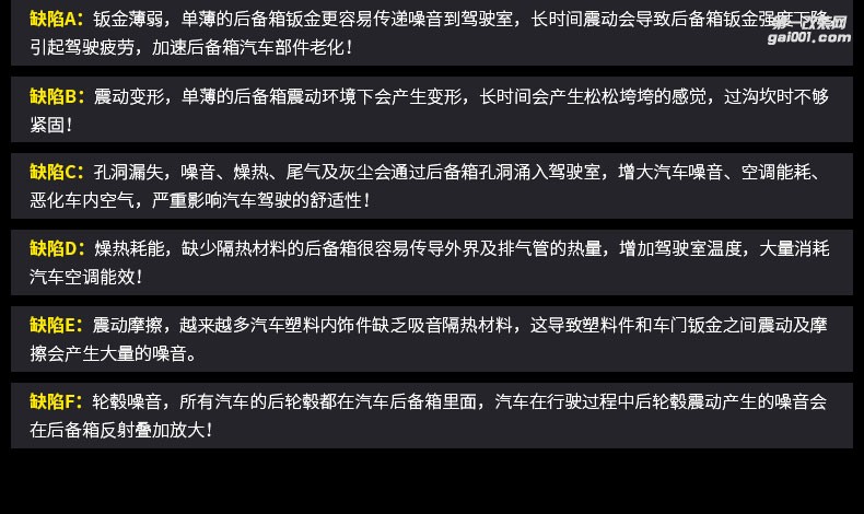 大連大興非常城市大能隔音后備箱隔音