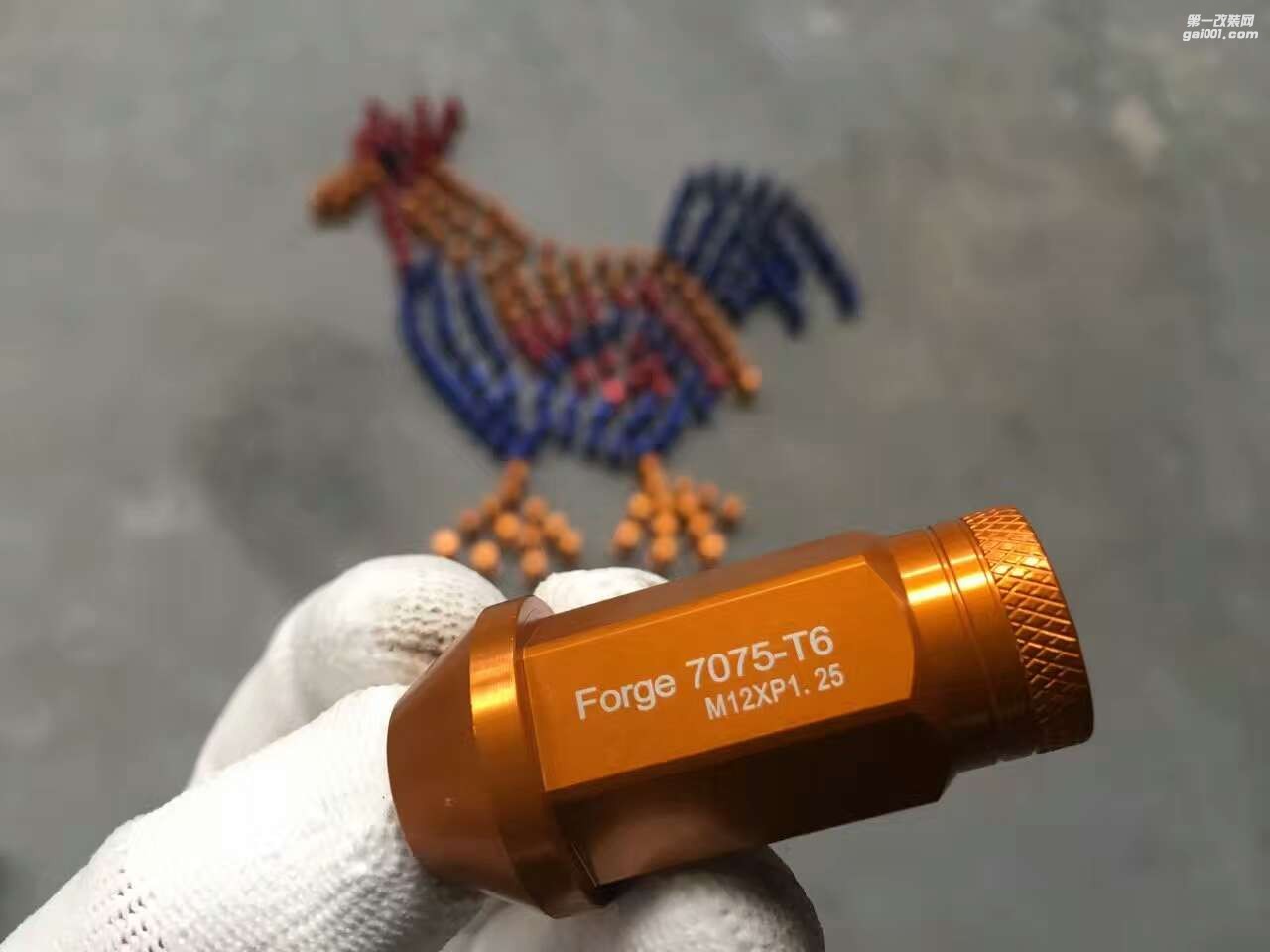 50mm加長款raceseng瑞森正品7075-t6輕量化鍛造鋁螺母