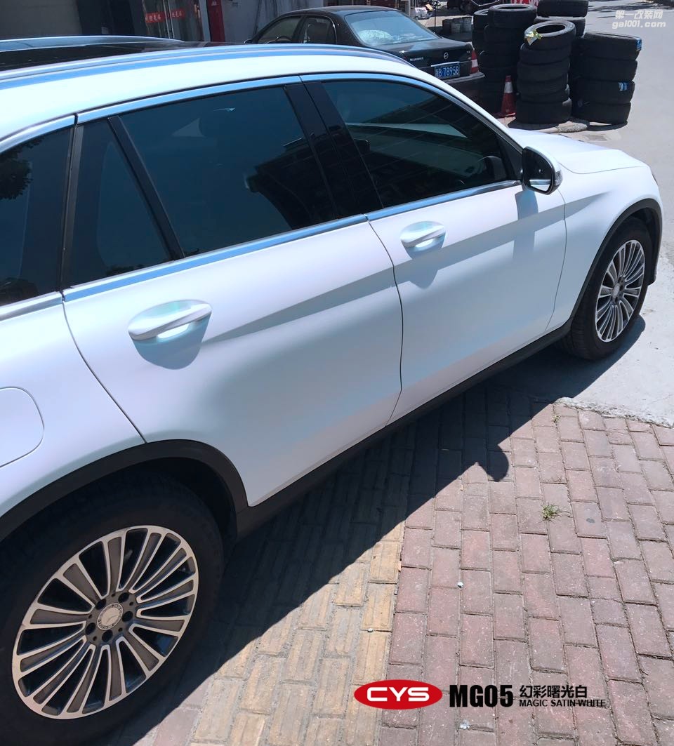 北京奔馳GLE260 CYS幻彩曙光白 MG05 汽車(chē)改色貼膜