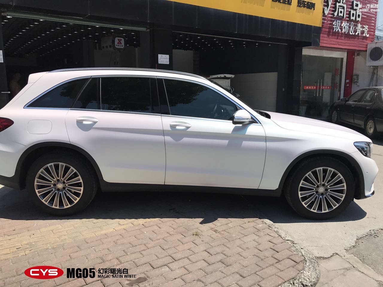 北京奔馳GLE260 CYS幻彩曙光白 MG05 汽車(chē)改色貼膜