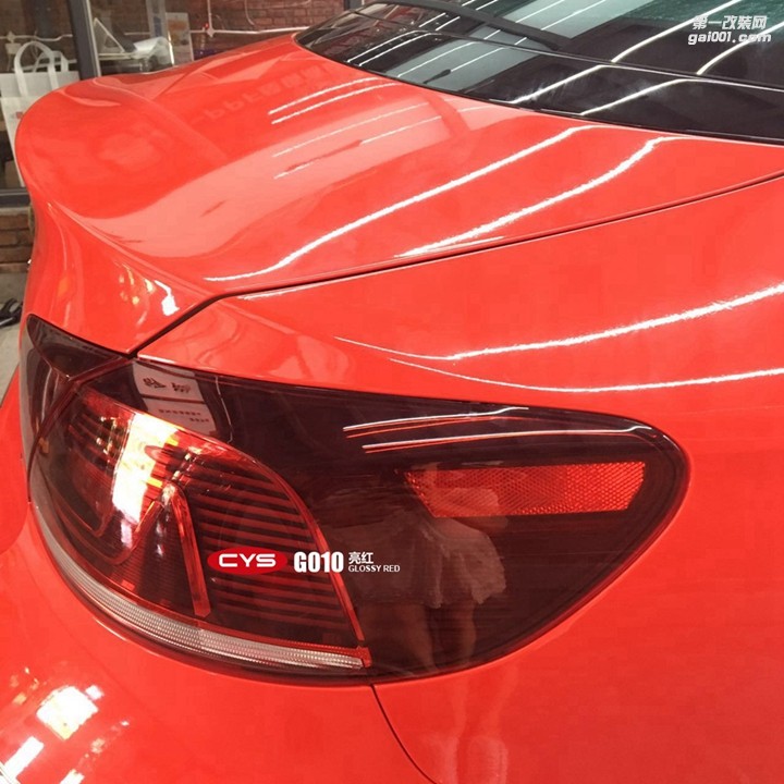 北京大眾CC CYS亮紅 G010 汽車(chē)改色貼膜
