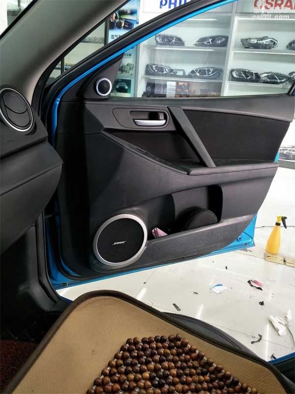 馬自達(dá)3極致激情改裝美國來福汽車音響-[西寧精藝精]帶你嗨到無法自控