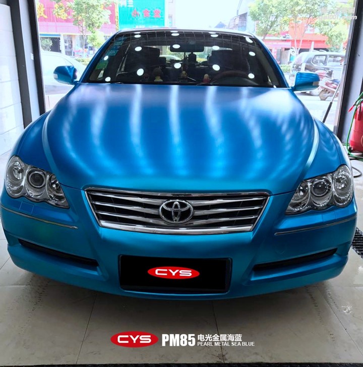 北京豐田銳志 CYS電光金屬海藍(lán) PM85 汽車改色貼膜