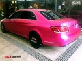 奔馳E300 CYS綢緞冰粉 ST010 汽車改色貼膜 18611722254 (3)