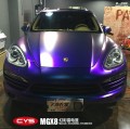 保時捷卡宴 CYS幻彩雷電藍 MGX8 汽車改色貼膜 18611722254 (6)