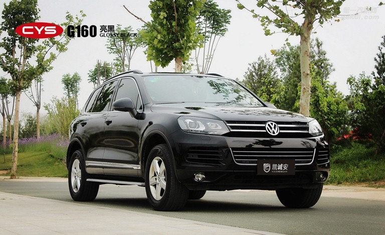 北京大眾途銳 CYS亮黑 G160 汽車(chē)改色貼膜