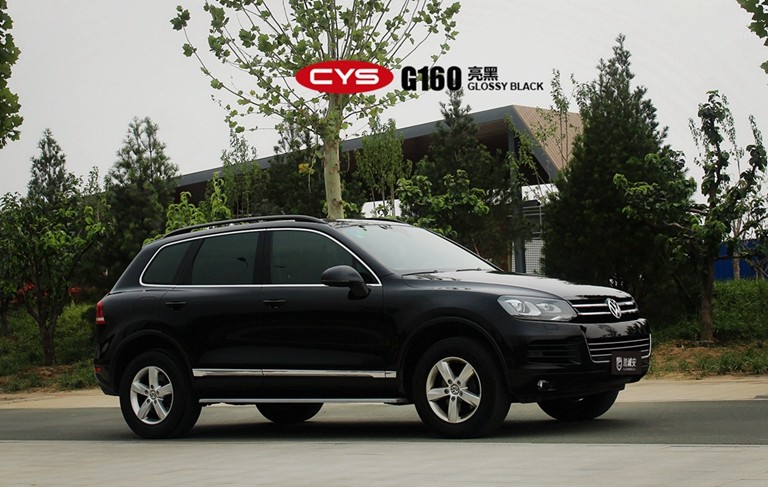 大眾途銳 CYS亮黑 G160 汽車改色貼膜 18611722254 (12)