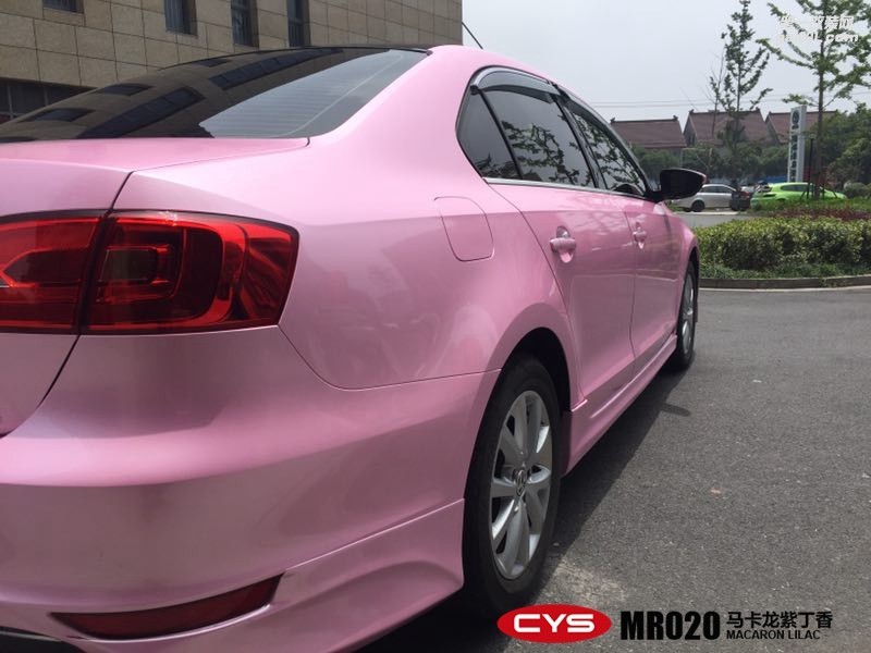 四川成都車(chē)衣裳大眾速騰馬卡龍紫丁香MR020汽車(chē)改色貼膜 [