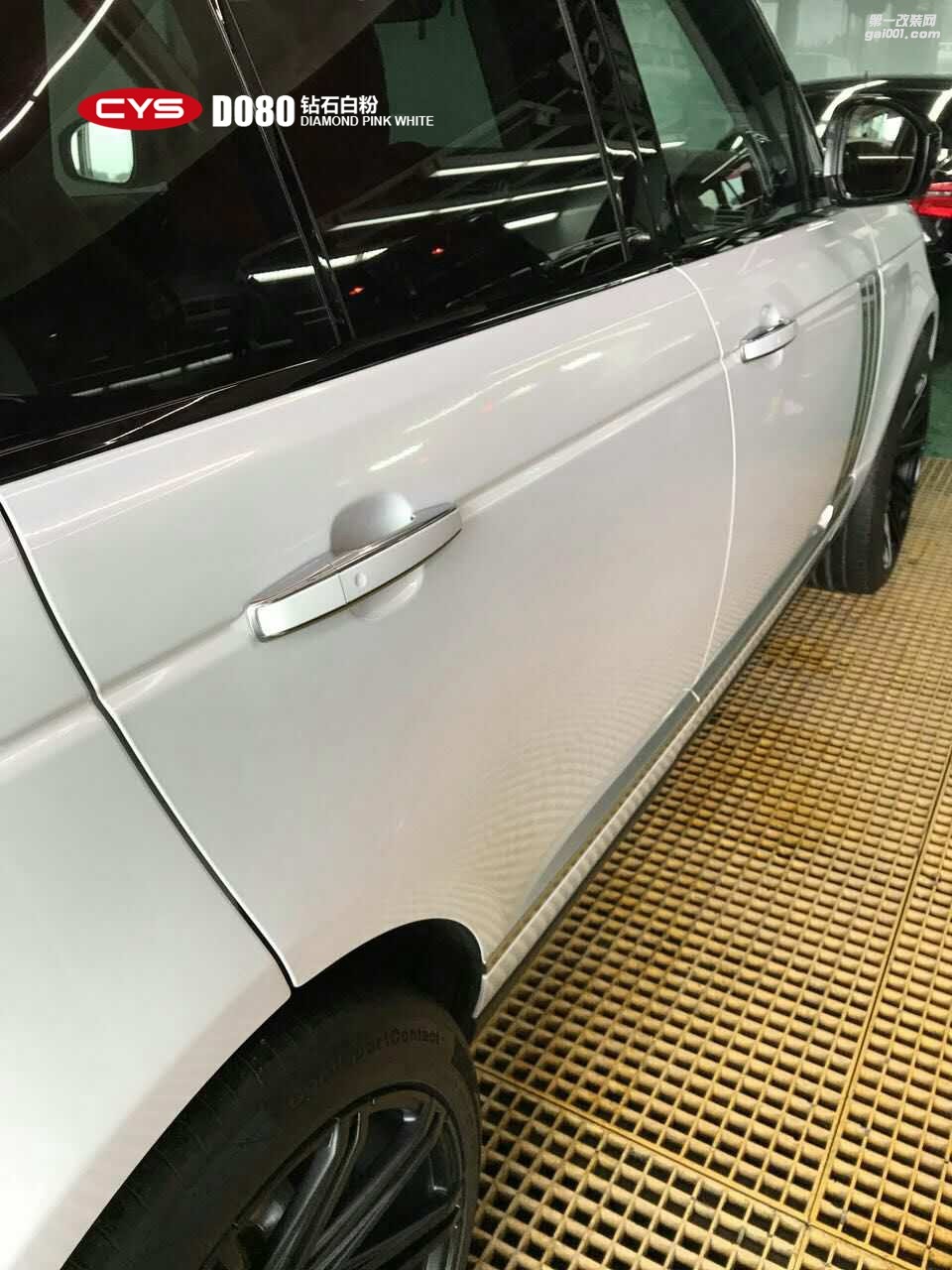 路虎 CYS鉆石白粉 D080 汽車(chē)改色貼膜 18611722254 (8)
