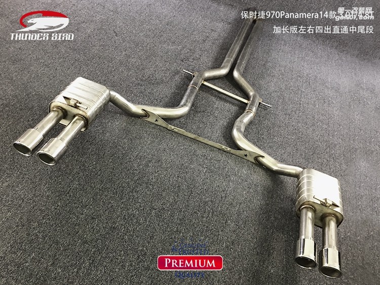 保時(shí)捷970Panamera14款加長(zhǎng)左右四出帶雙閥門(mén)遙控中